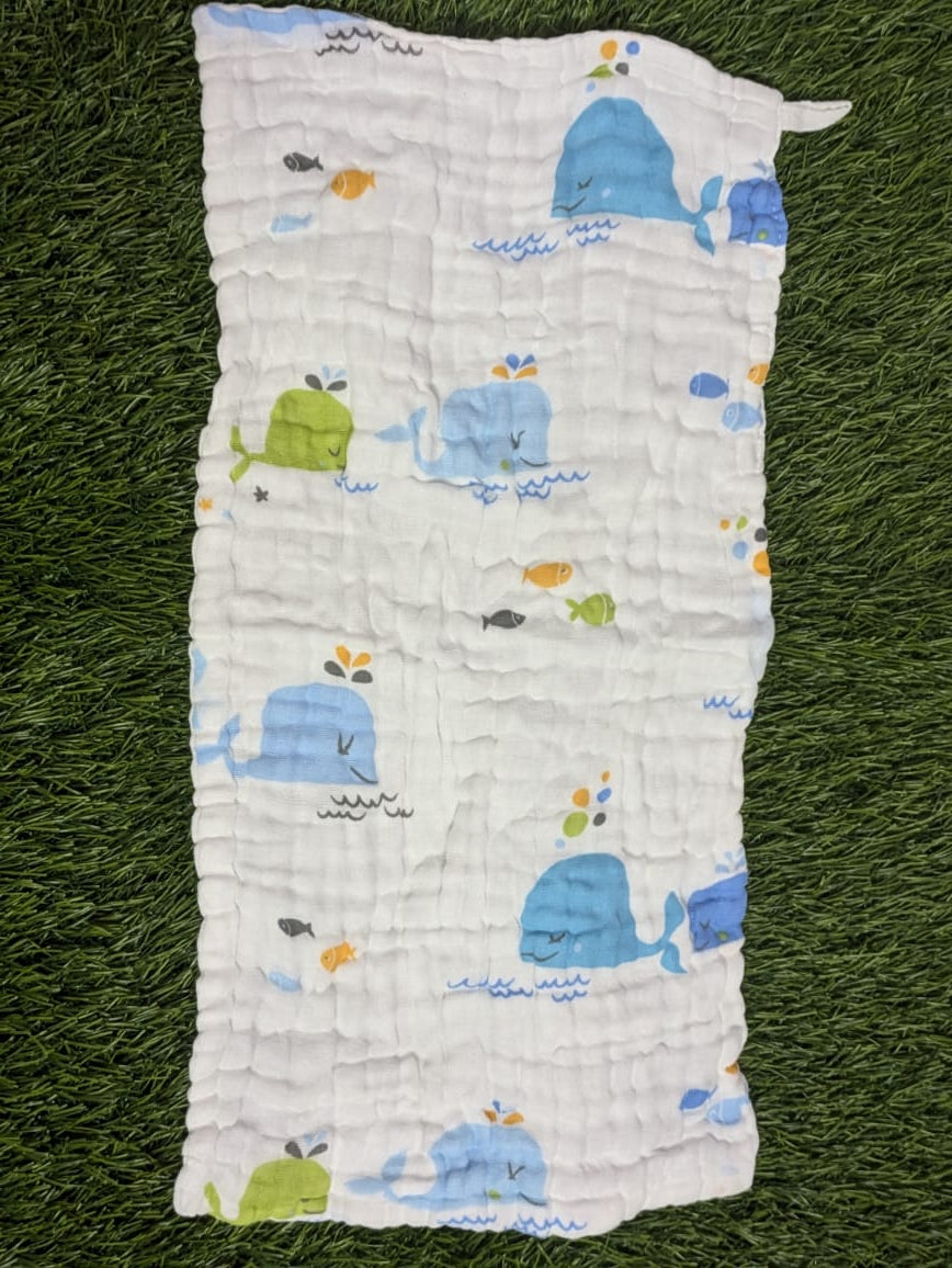 Organic 6-Layer Muslin Cotton Burp Cloth (15ร25 cm)