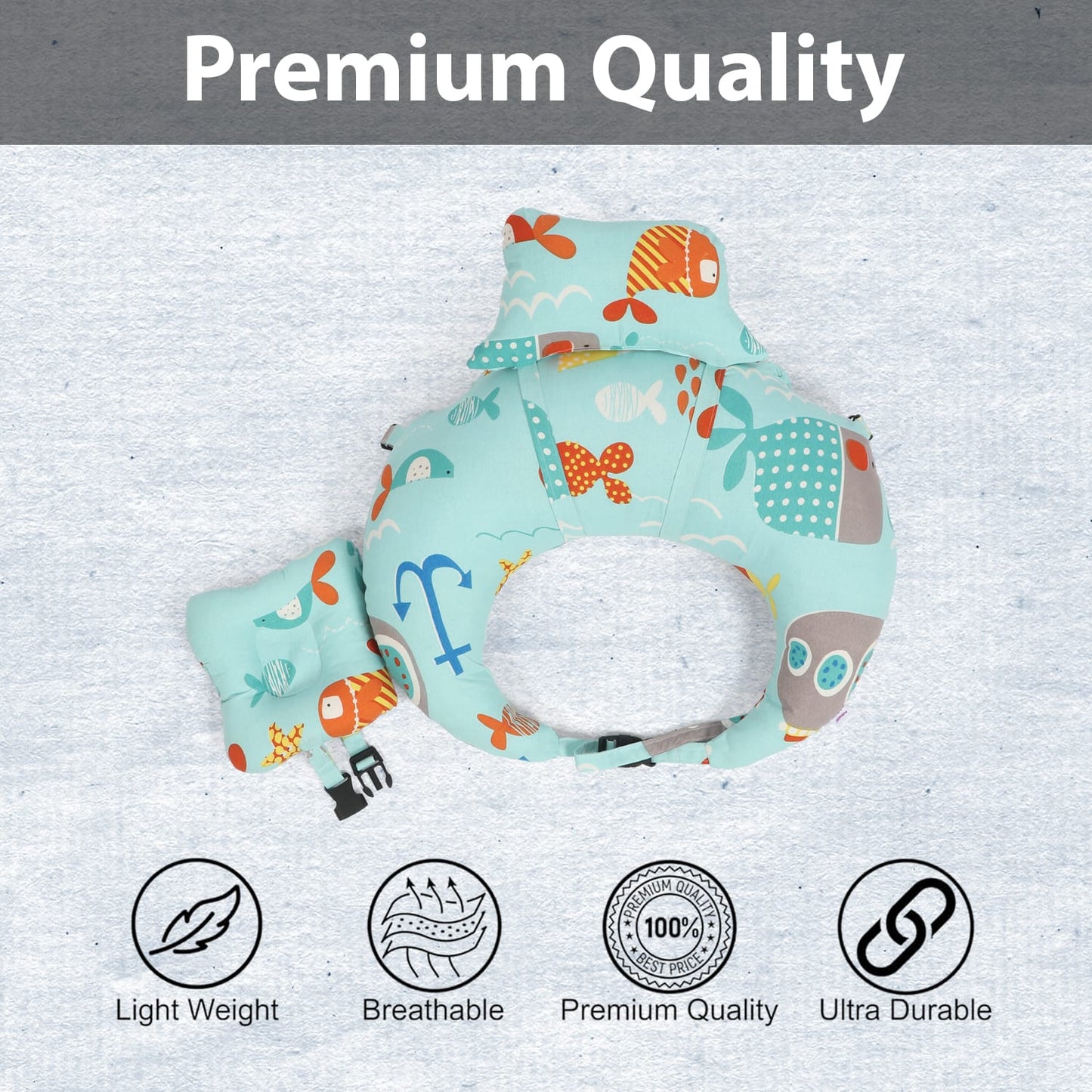 ๐ผ Baby Feeding Pillow โ 100% Pure Cotton