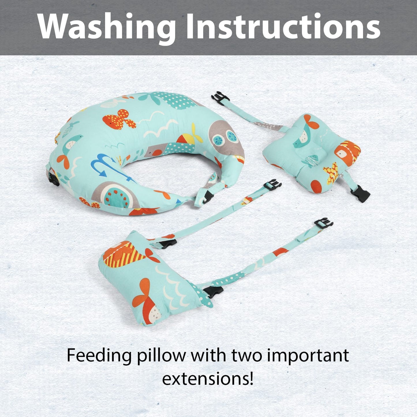๐ผ Baby Feeding Pillow โ 100% Pure Cotton