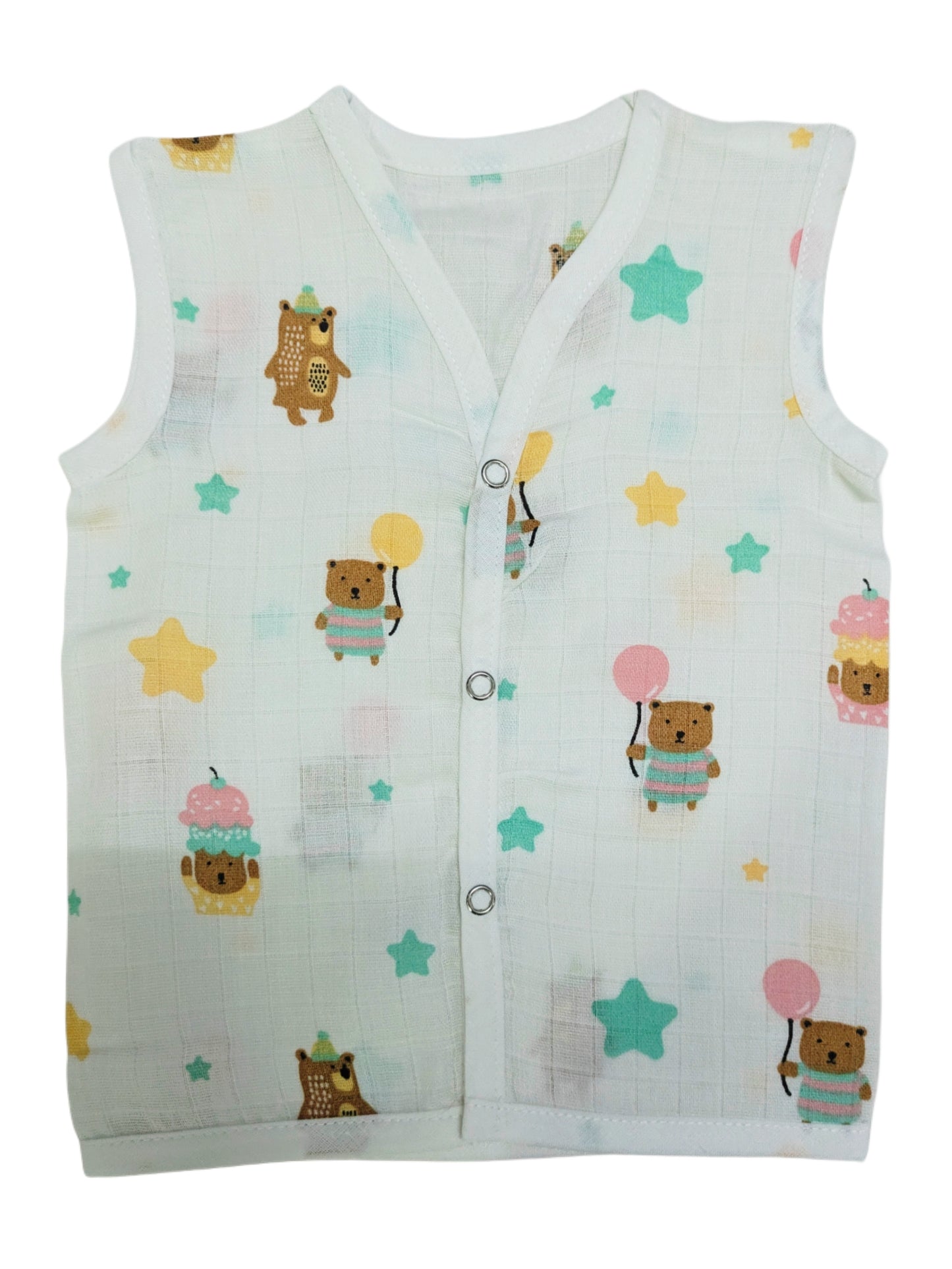Muslin Cotton Button Jabla