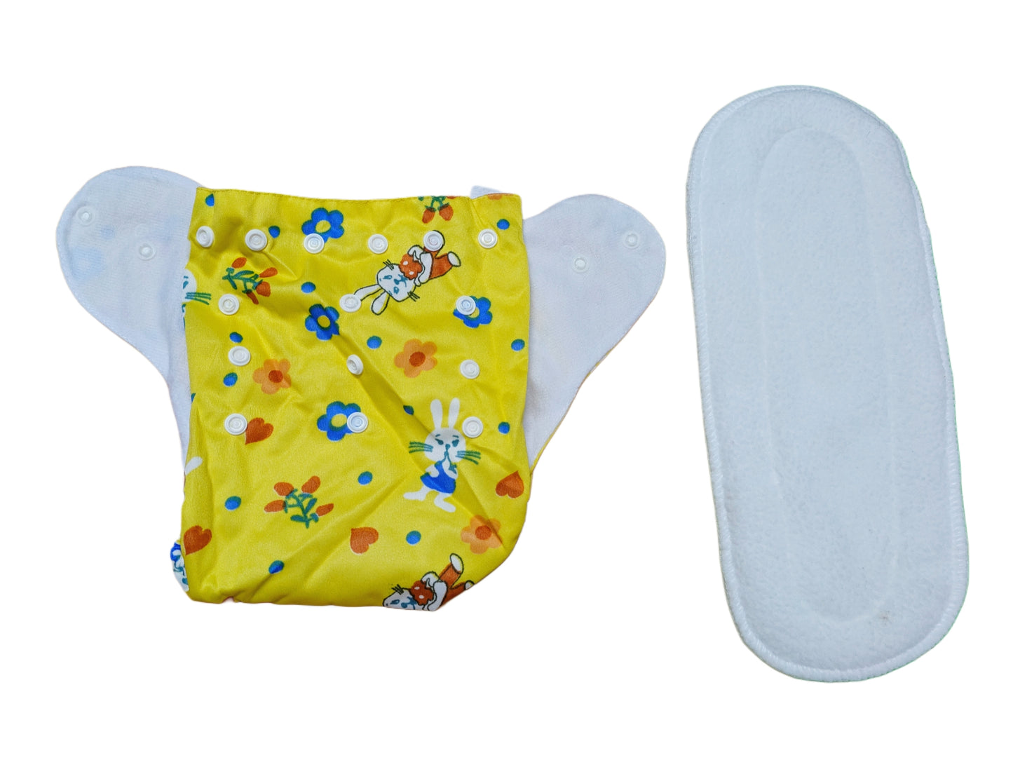 Cotton Cloth Diapers – Adjustable, Washable & Reusable (0–2 Years)
