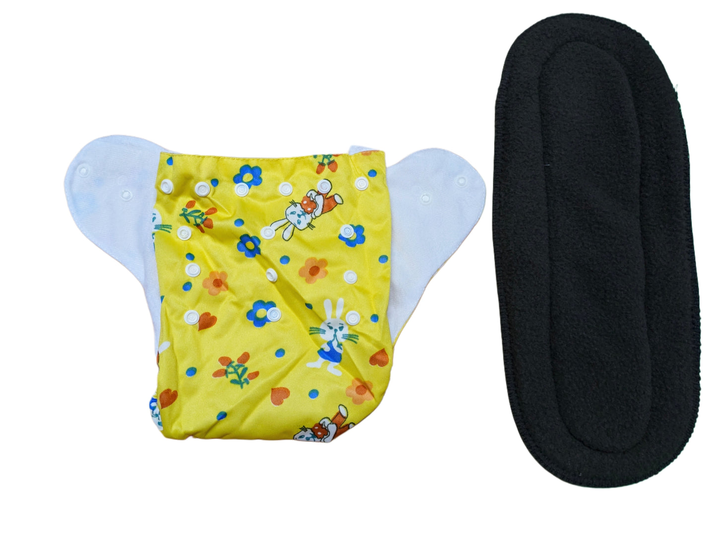 Cotton Cloth Diapers – Adjustable, Washable & Reusable (0–2 Years)