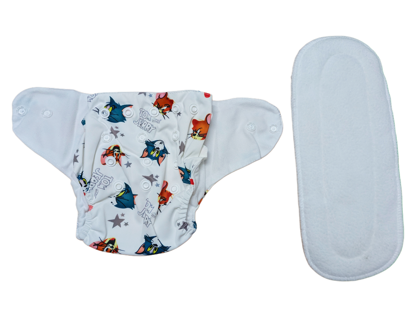 Cotton Cloth Diapers – Adjustable, Washable & Reusable (0–2 Years)