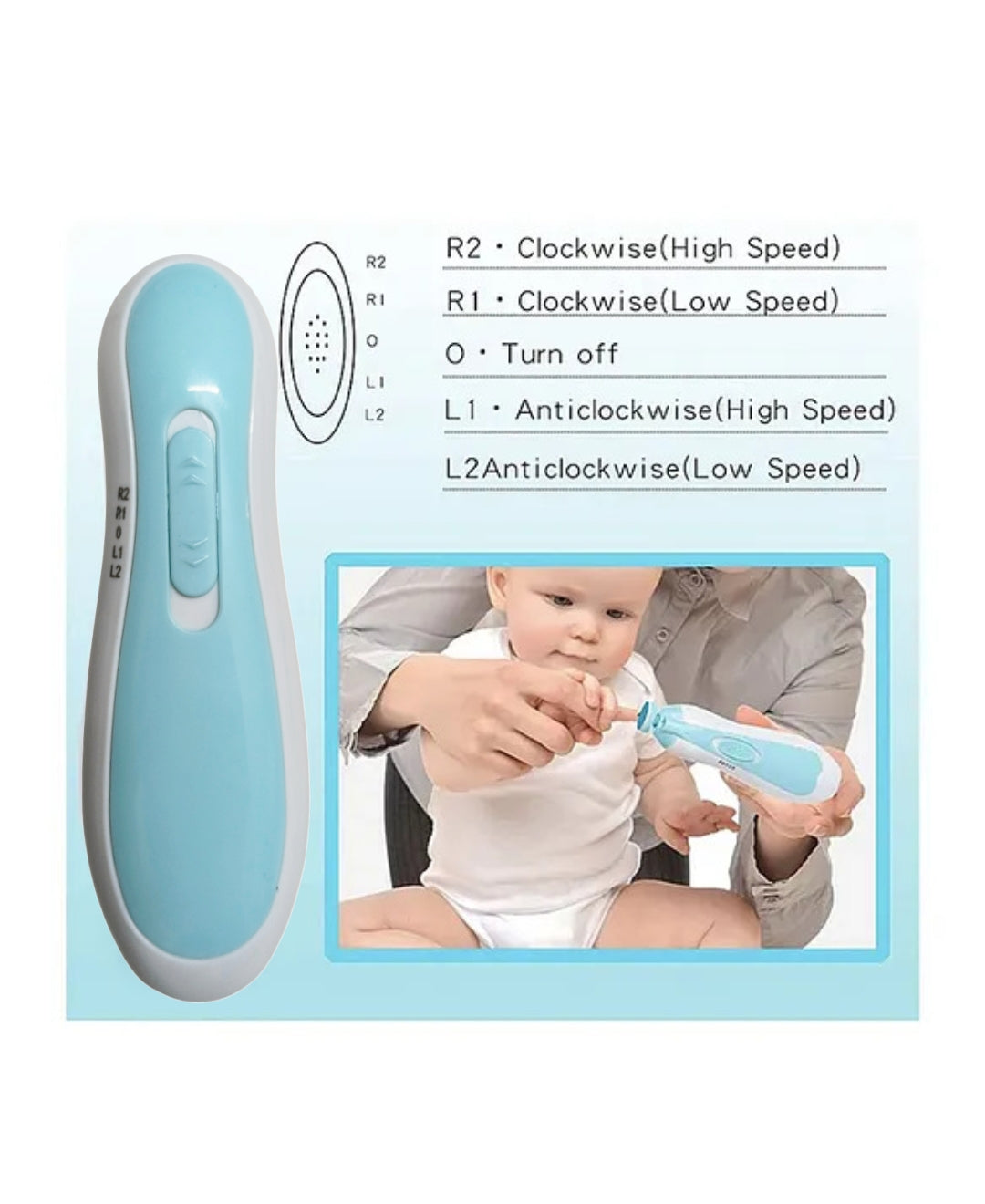 Baby Nail Trimmer Kit – Whisper-Quiet & Safe Nail Care for Little Ones 🌟