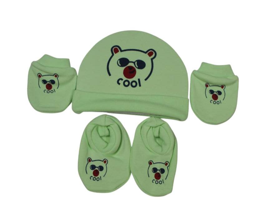 Pure Cotton Baby Cap & Mitten Set 🎁👶