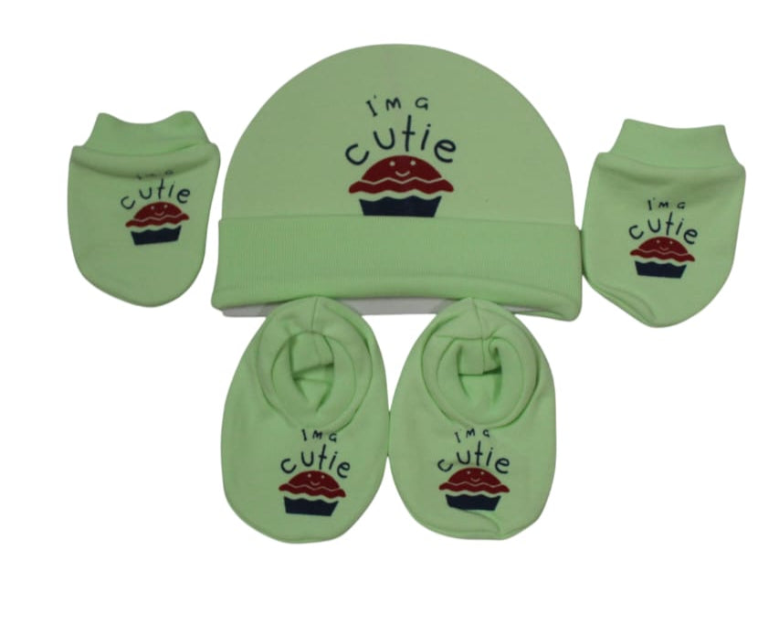 Pure Cotton Baby Cap & Mitten Set 🎁👶