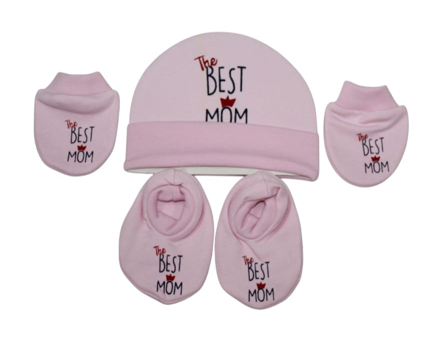 Pure Cotton Baby Cap & Mitten Set 🎁👶