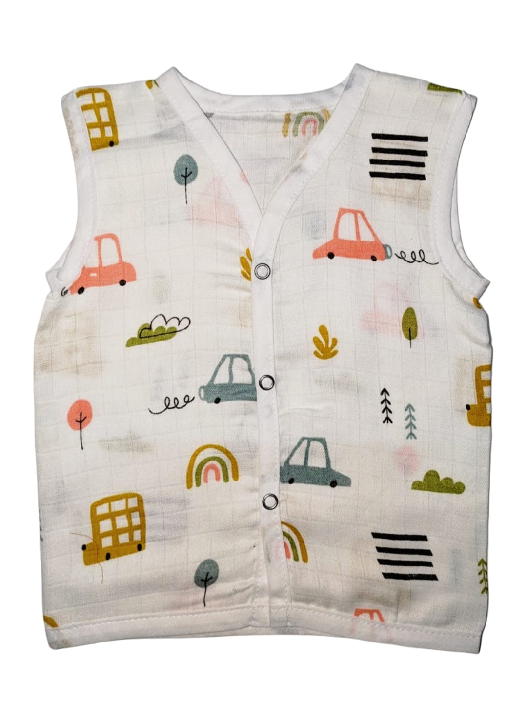 Muslin Cotton Button Jabla