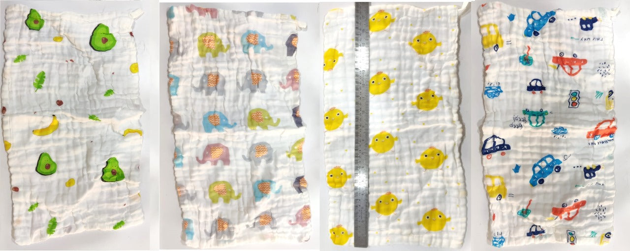 Organic 6-Layer Muslin Cotton Burp Cloth (15ร25 cm)