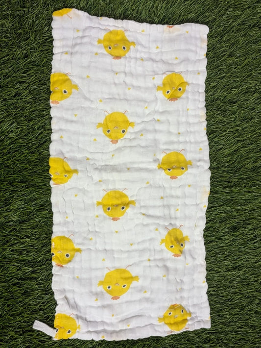 Organic 6-Layer Muslin Cotton Burp Cloth (15×25 cm)