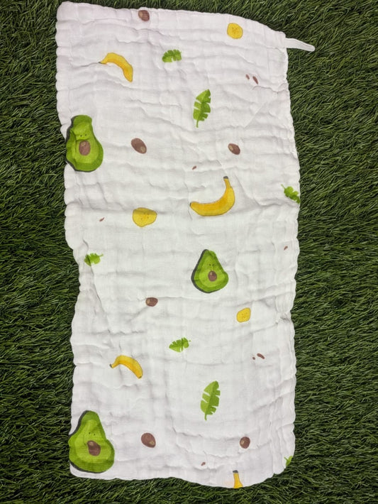 Organic 6-Layer Muslin Cotton Burp Cloth (15×25 cm)