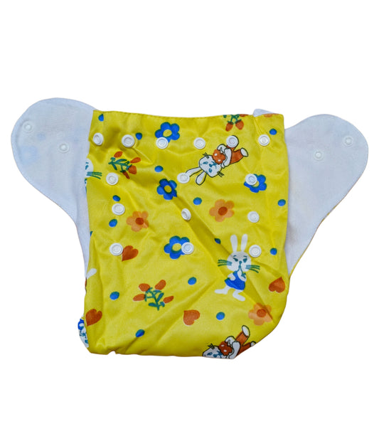 Cotton Cloth Diapers – Adjustable, Washable & Reusable (0–2 Years)