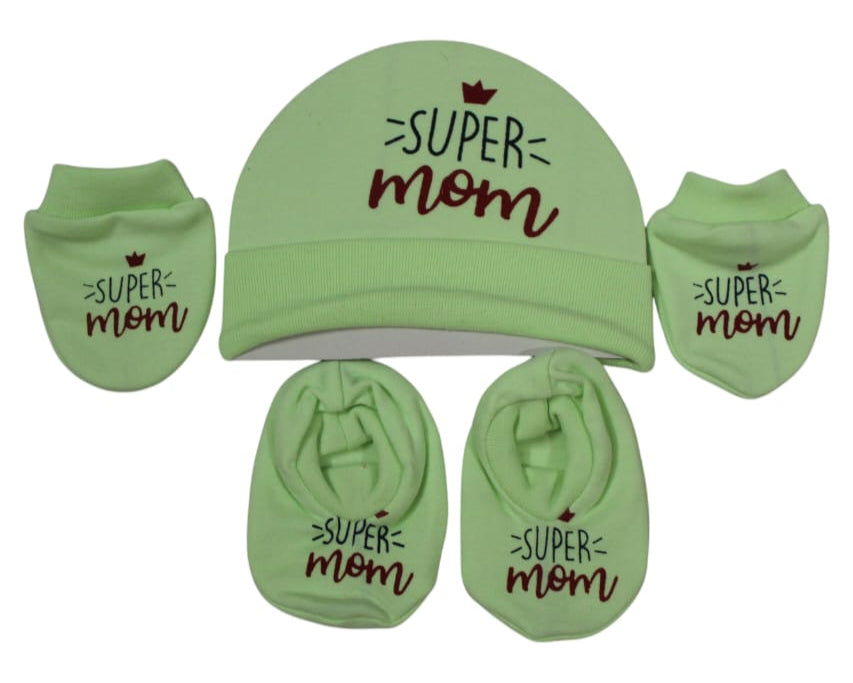 Pure Cotton Baby Cap & Mitten Set 🎁👶