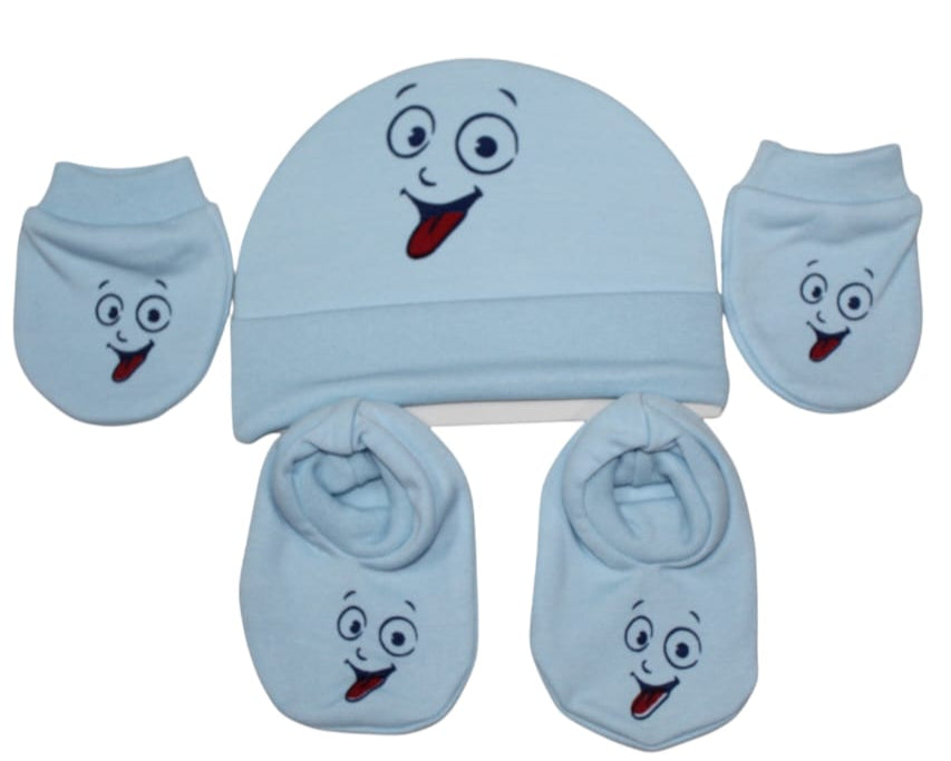 Pure Cotton Baby Cap & Mitten Set 🎁👶