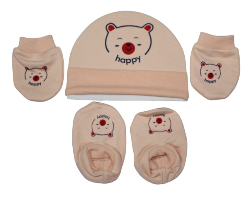 Pure Cotton Baby Cap & Mitten Set 🎁👶