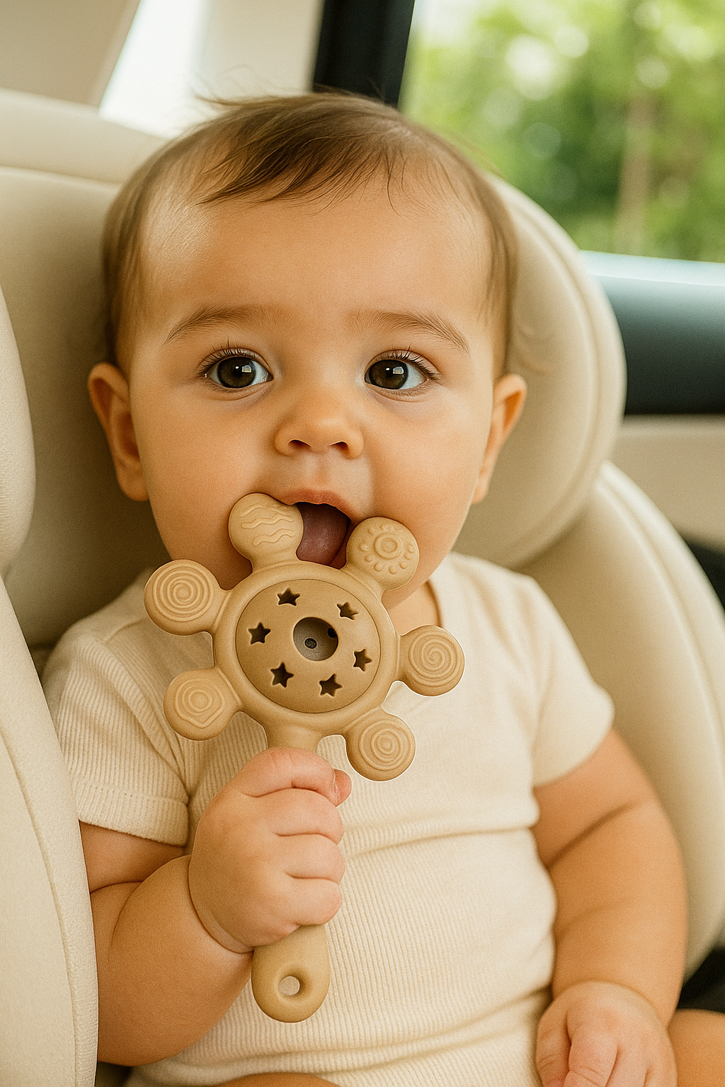 Baby Rattle Teether Toy - Safe & Soothing 👶 🎉