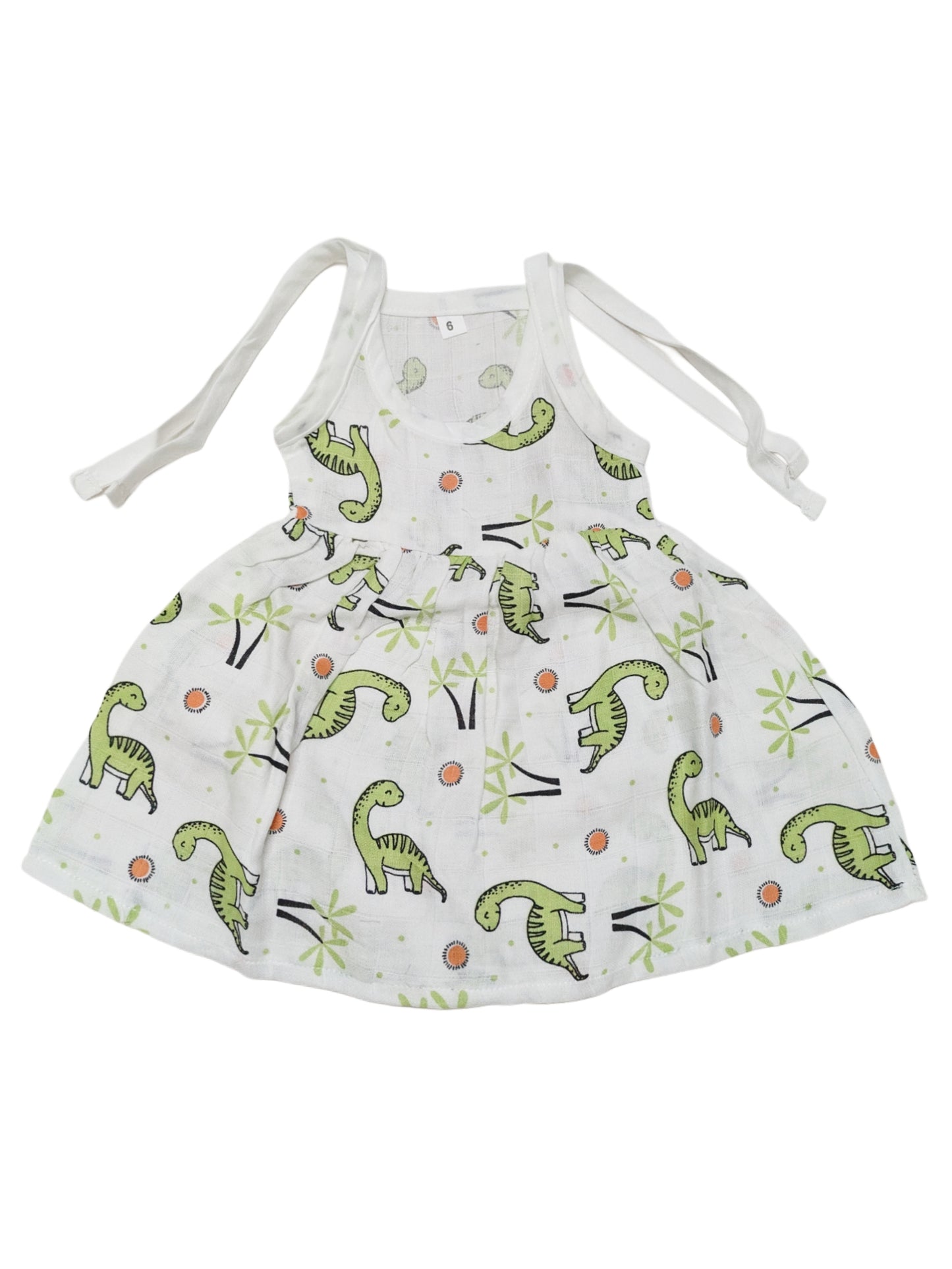 Muslin Cotton Baby Girl Knot Frock Soft, Stylish & Comfy 👶0 -3 months
