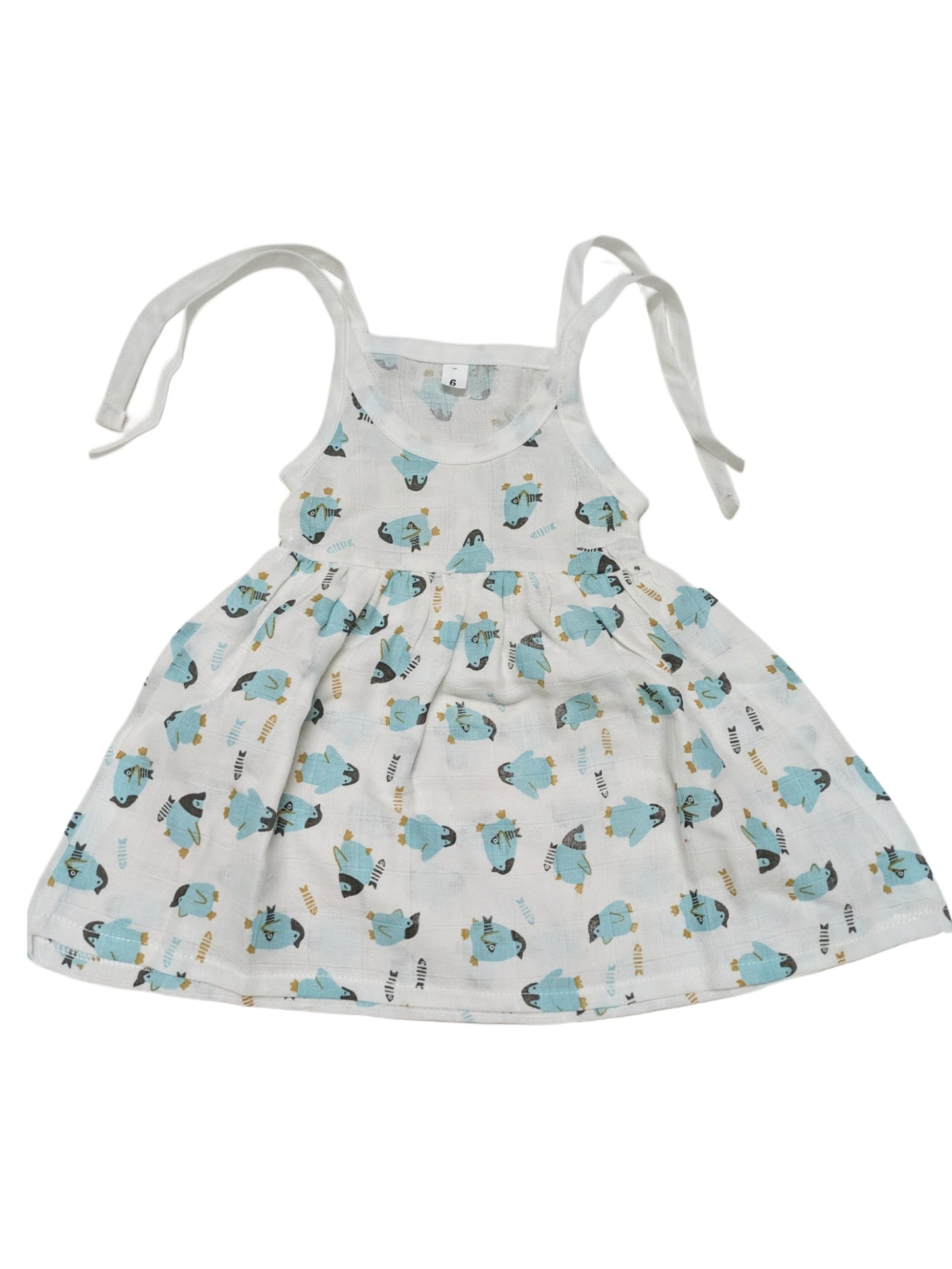 Muslin Cotton Baby Girl Knot Frock Soft, Stylish & Comfy 👶0 -3 months