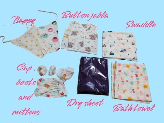 Muslin Cotton Basic Combo 0 – 3 months